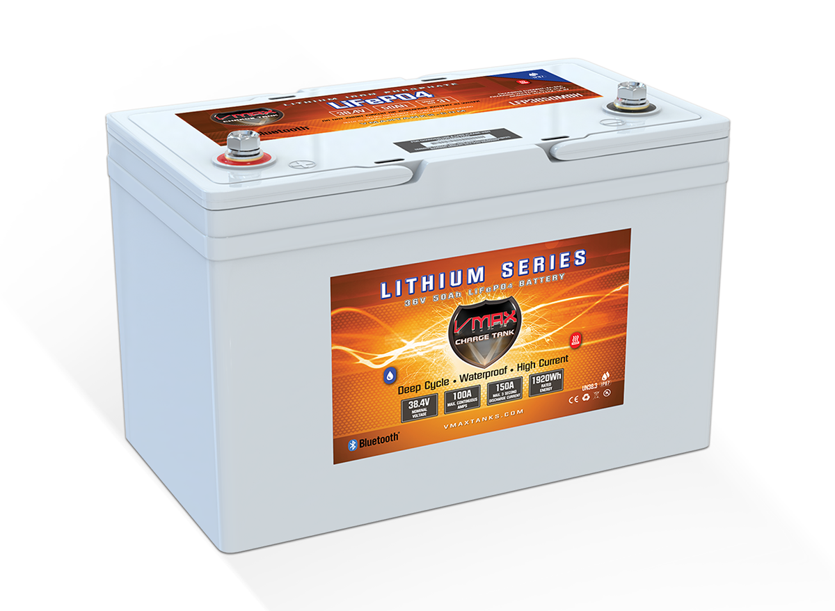 Shop Vmaxtanks 36 Volt Lithium Battery with 50 amp hours.