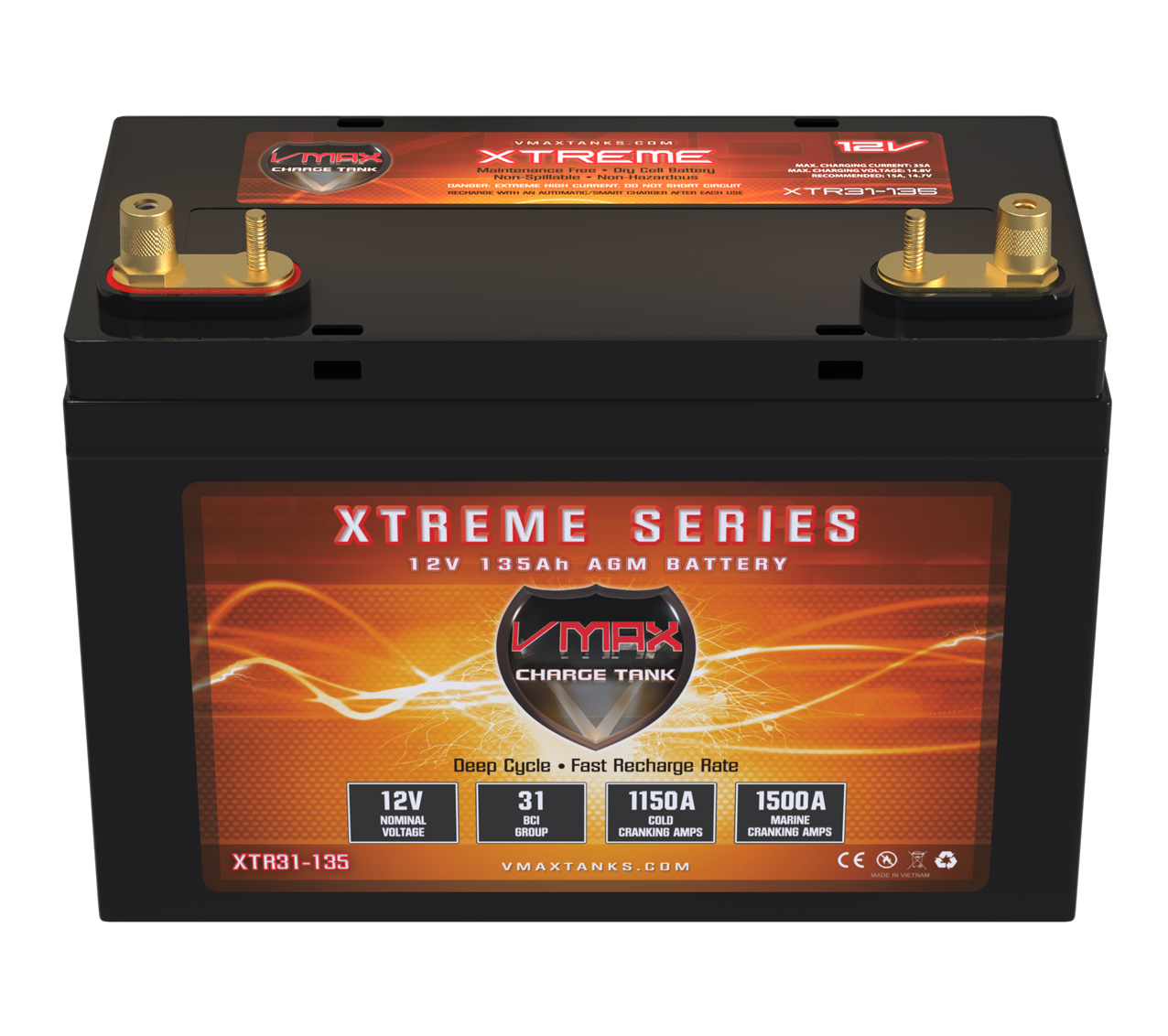 Deep Cycle Batteries: Heavy Duty AGM & Lithium | VMAX Tanks